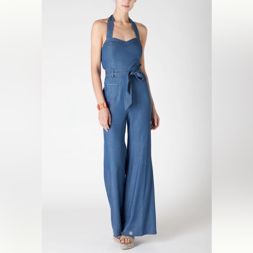 Anthropologie Sharlene Halter Jumpsuit